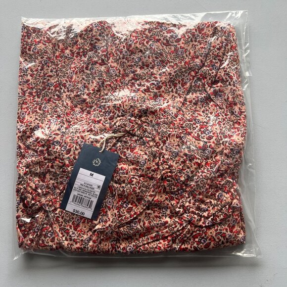 Universal Thread Women's Sleeveless Short Pintuck Dress Pink Floral M - Picture 2 of 3